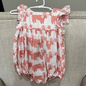 Pink Chicken poodle bubble.  Adorable!